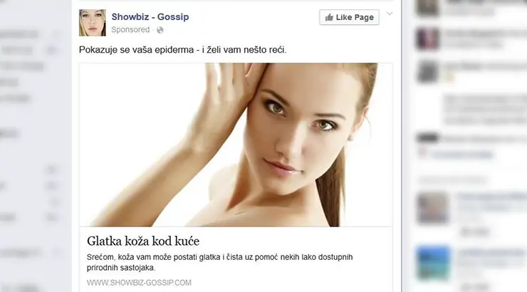 Lažne reklame na Facebooku