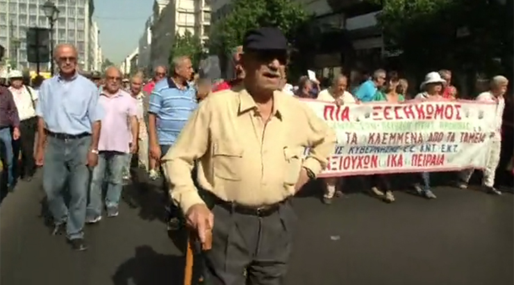 Prosvjedi umirovljenika, ne daju penzije