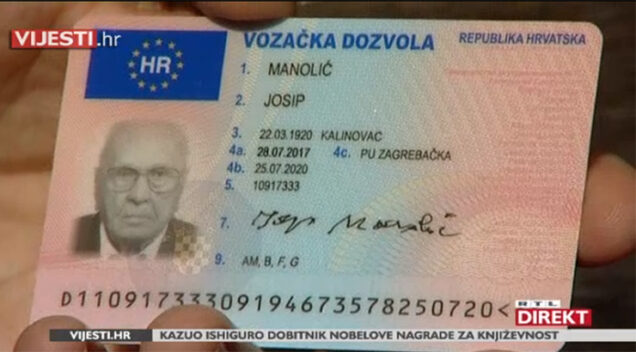 Tko je najstariji vozač u Hrvatskoj?