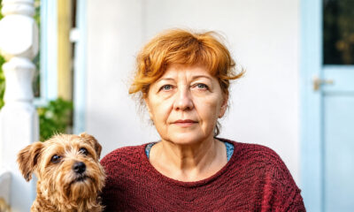 Žena s psićem.