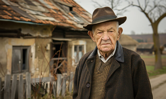 Stariji muškarac, sumnjičav i tvrdoglav, odbija pomoć i komunikaciju s drugima, čak i liječničke preglede. Njegova zabrinuta rođakinja traži savjet kako mu pružiti njegu i skrb te rješenje za njegovo stanje.