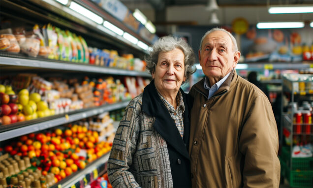 Umirovljenik s umirovljeničkom karticom istražuje popuste u supermarketu. Ova kartica omogućuje umirovljenicima uživanje u raznovrsnim popustima i pogodnostima na širok spektar roba i usluga. U Srbiji, gdje je ovaj projekt najrazvijeniji, više od 1,1 milijun umirovljenika koristi ovu pogodnost, s više od 830 tvrtki koje nude popuste.