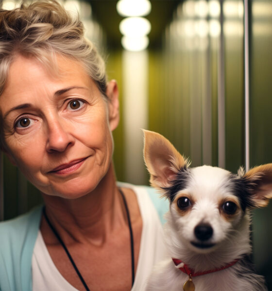 Žena s malim psom često koristi dizalo, ali susjed s 12. kata odbija dijeliti prostor s njom zbog psa. Unuk vlasnice psa doživio je neprijatnost od susjeda. Vlasnica smatra da ima pravo koristiti zajedničke prostore sa svojim psom. Ksenija savjetuje da se suprotstavi neugodnom susjedu.