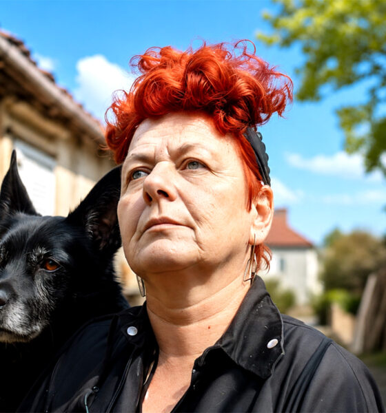 Žena sjedi ispred svoje kuće u Svetom Ivanu Zelini, sa svojim psom pored nje. Iako se na prvi pogled čini samopouzdana, izraz lica odaje duboku unutarnju borbu i osjećaj izgubljenosti u mirovini. Fotografija na simboličan način odražava osjećaj praznine i traženja svrhe nakon godina posvećenosti poslu i obitelji