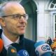Luksemburški premijer Luc Frieden daje izjavu za medije uoči sastanka u Bruxellesu, komentirajući aktualne političke i gospodarske teme.