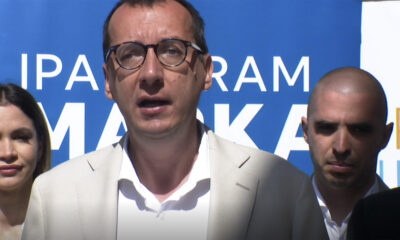 Marko Filipović, nezavisni kandidat za gradonačelnika Rijeke tijekom predstavljanja svog političkog programa u Rijeci.