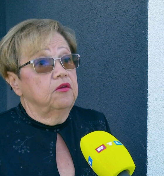 Višnja Fortuna, predsjednica Matice umirovljenika Hrvatske, daje izjavu za RTL.
