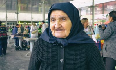 Gospođa Ana Marinović na tržnici u Slavonskom Brodu.