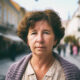 Žena iz Karlovca stoji na cesti.