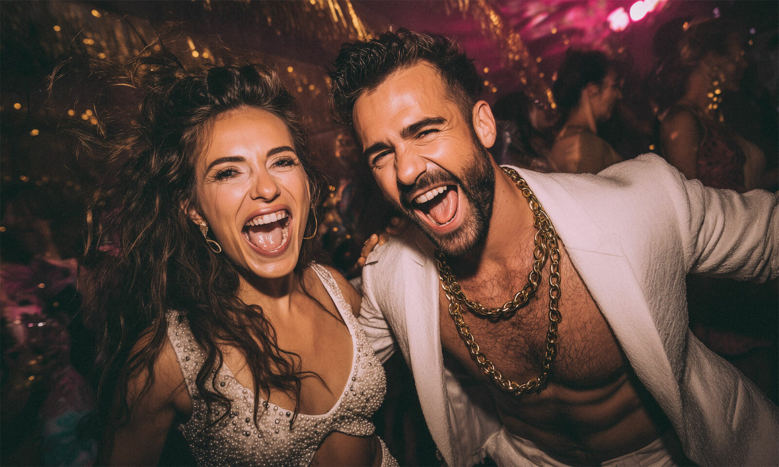 Mladenci razuzdano plešu na svadbi.