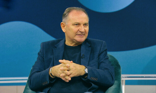 Predsjednik SSSH Mladen Novosel u programu javne televizije.