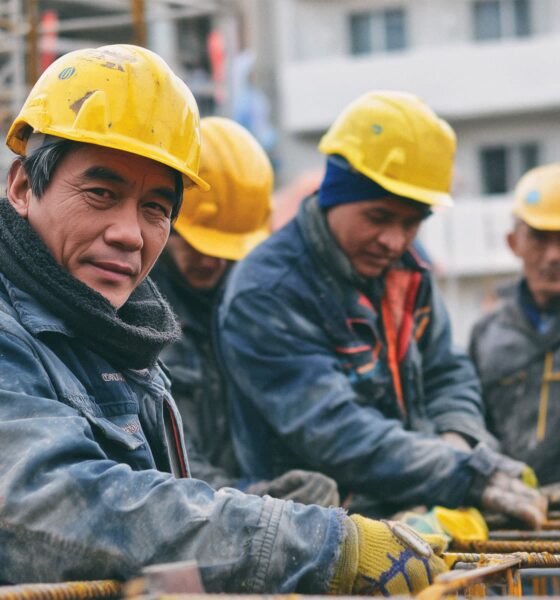Radnici iz Filipina na gradilištu u Zagrebu.