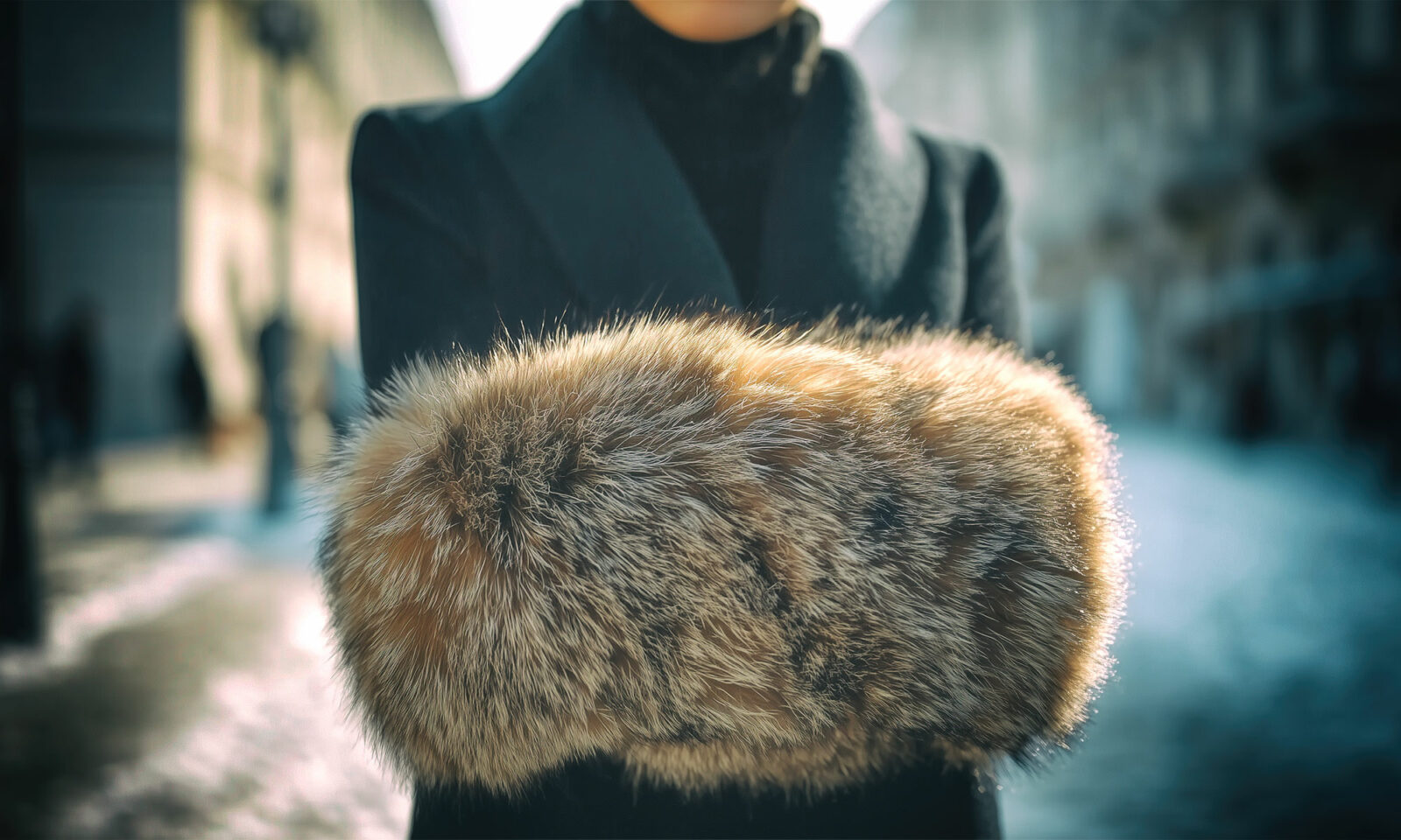 Krzneni muf za grijanje ruku.