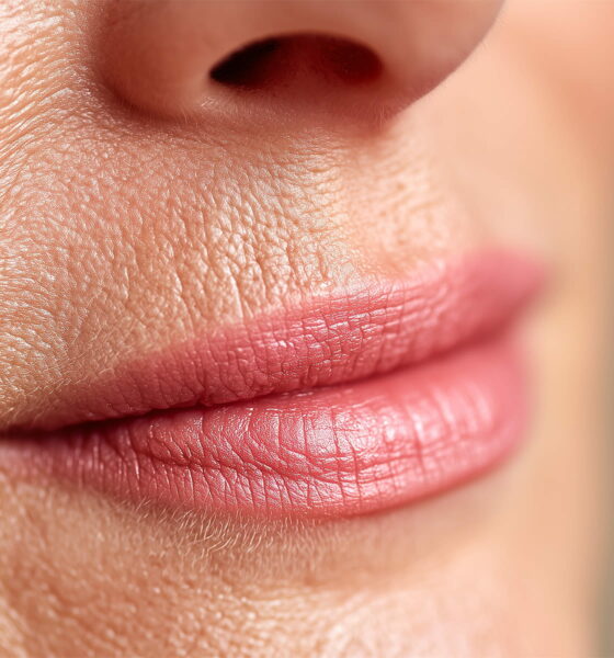 Lijepo našminkane usnice.