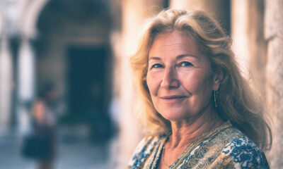 Lijepa žena na ulici Pule.