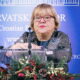 Anka Mrak-Taritaš za saborskom govornicom.