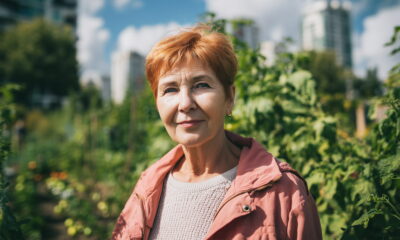 žena u zagrebačkom urbanom vrtu