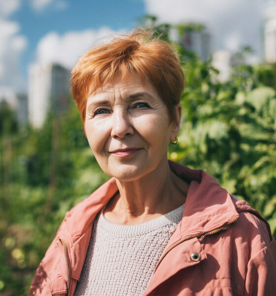 žena u zagrebačkom urbanom vrtu