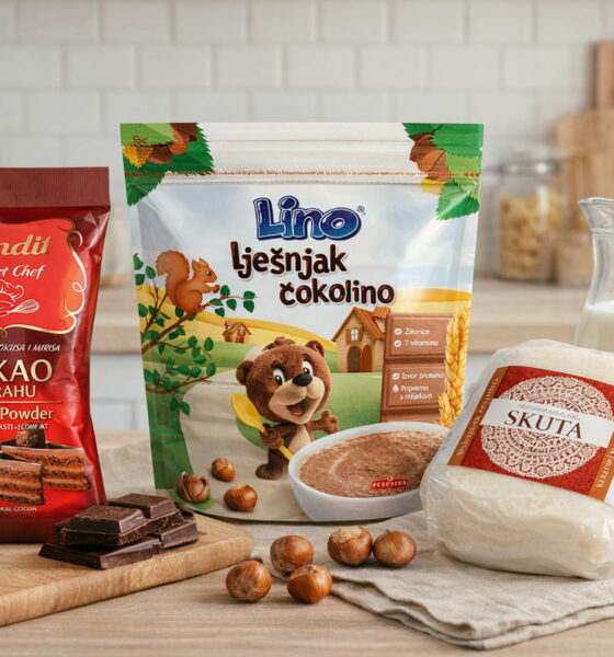 Kakao, čokolino i skuta.