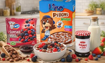 Lino pillows, pekmez od šljiva i šumsko voće.