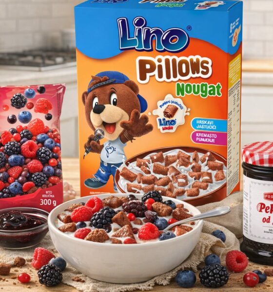 Lino pillows, pekmez od šljiva i šumsko voće.