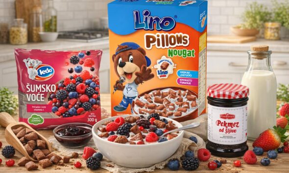 Lino pillows, pekmez od šljiva i šumsko voće.