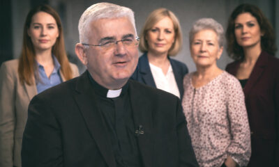 Mate Uzinić u društvu žena povodom 8. marta.