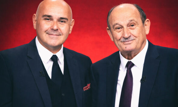 Ministar mirovinskog sustava Alen Ružić i predsjednik Hrvatske stranke umirovljenika Veselko Gabričević.