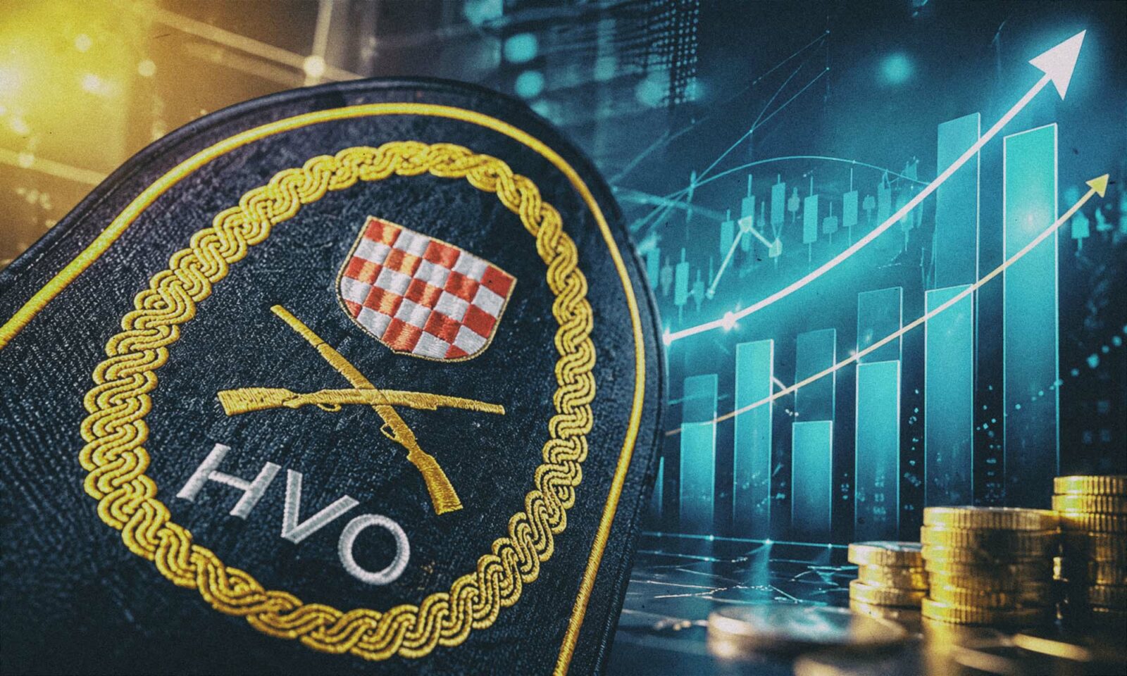 Hrvatsko vijeće obrane, amblem.