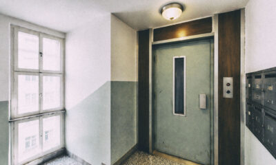 Dizalo u staroj socijalističkoj zgradi u Zagrebu.