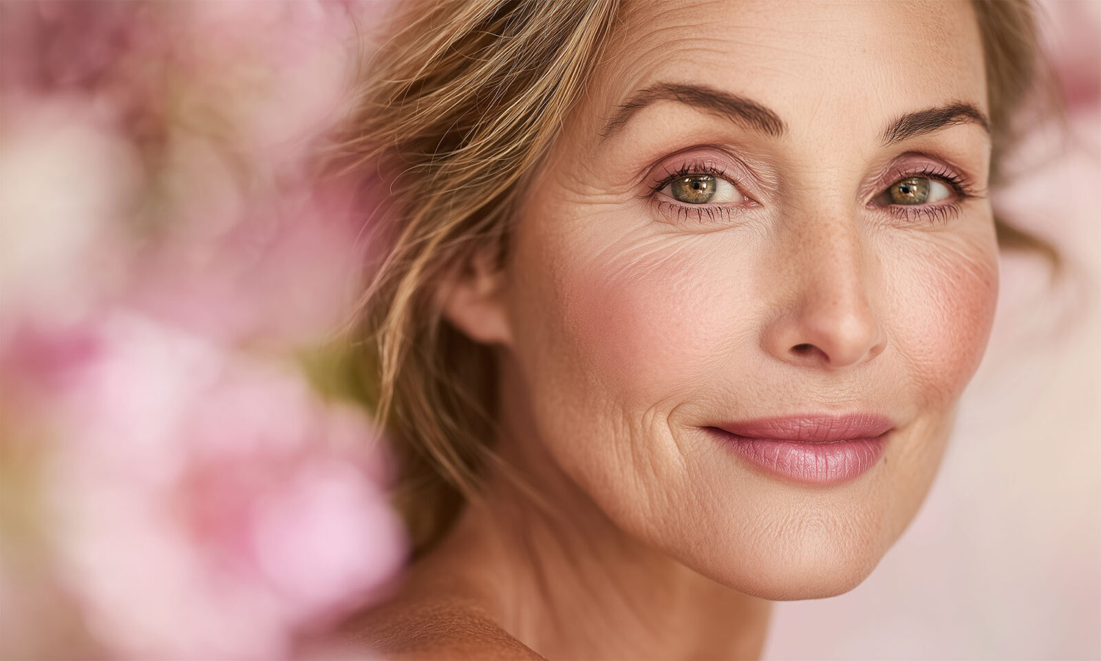 Zrela žena moderno našminkana.