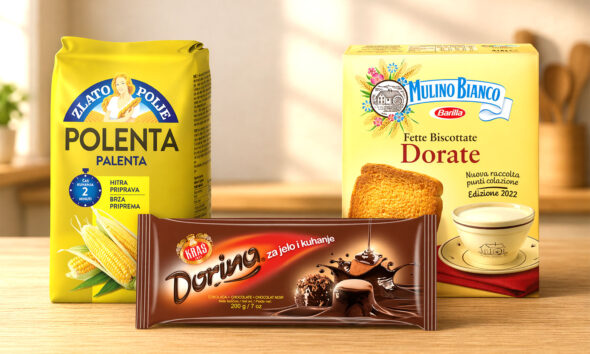 Palenta, čokolada i dvopek.