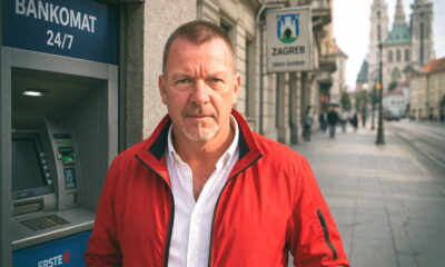 Umirovljeni branitelj pred bankomatom u Zagrebu.