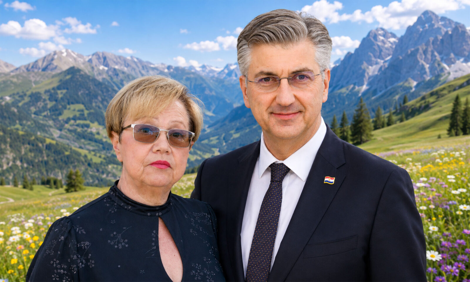 Višnja Fortuna i Andrej Plenković, predsjednica Matice umirovljenika Hrvatske i predsjednik Vlade RH.