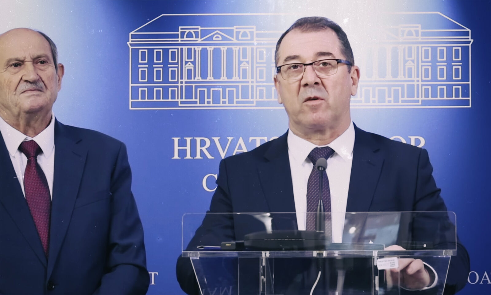 Veselko Gabričević i Marinko Lukenda u Saboru.