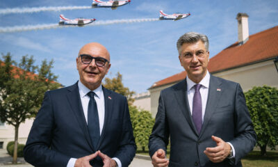 Ministar mirovinskog sustava Alen Ružić i premijer Andrej Plenković.