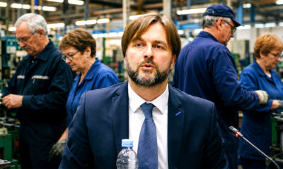 Ministar financija Tomislav Ćorić i radnici.