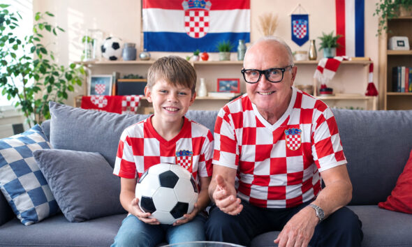 Djed i unuk navijaju za hrvatsku reprezentaciju.