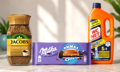 Jacobs kava, Milka Čokolada i gel za odčepljivanje odvoda WC NEt.