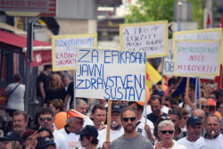 foto: Sandro Bura Prvomajski prosvjed 2018.