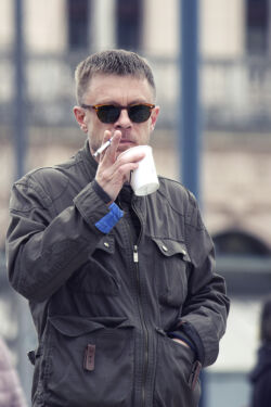 Matija Dedić (foto: Sandro Bura) Prosvjed #spasime u Zagrebu