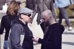 Dalibor Dobrić i Siniša Bogdanić (foto: Sandro Bura) Prosvjed novinara u Zagrebu