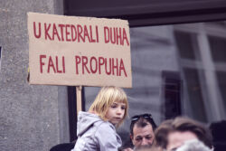 foto: Sandro Bura Prosvjed novinara u Zagrebu