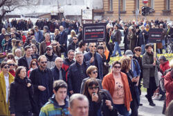 foto: Sandro Bura Prosvjed novinara u Zagrebu