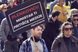 foto: Sandro Bura Prosvjed novinara u Zagrebu