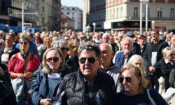 foto: Sandro Bura Prosvjed 'Protiv siromaštva' održan u Zagrebu 1. listopada 2024 u organizaciji stranke Blok umirovljenici zajedno.