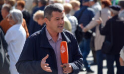 foto: Sandro Bura Prosvjed 'Protiv siromaštva' održan u Zagrebu 1. listopada 2024 u organizaciji stranke Blok umirovljenici zajedno.